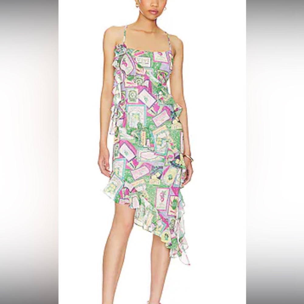 LPA color full summer dress size L